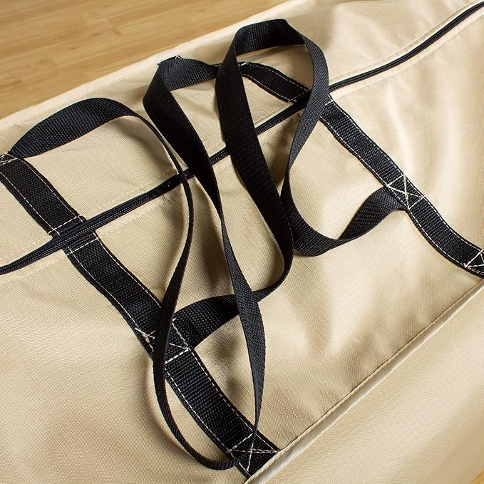 Extra-Large Waterproof Cushion Storage Bag with Handles & Zipper, Heavy-Duty, UV-Resistant, 48"L x 16"D x 22"H