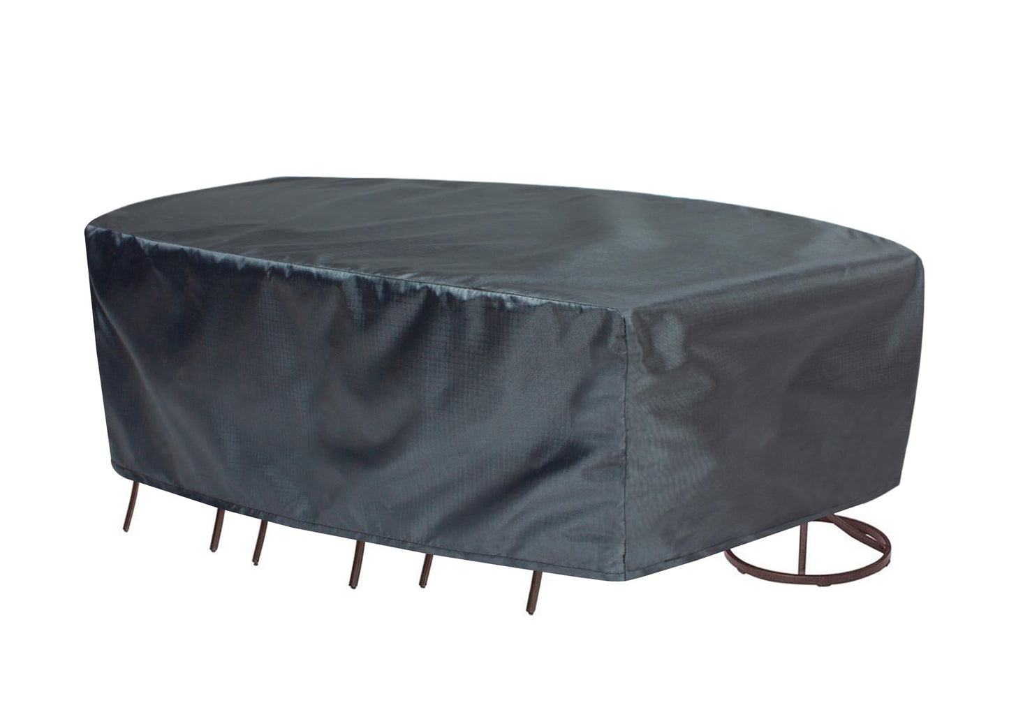 Oval/Rectangle Table Chair Cover X-Large - 92"Wx128"Dx36"H - Mercury