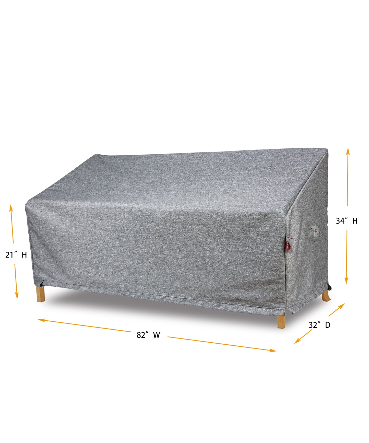 Sofa Cover Small - 82"W x 32"D x 21''/34"H Platinum
