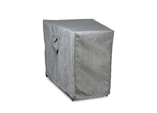 Premium Heavy-Duty Circular Accent Table Cover - 3-Layer Water & UV-Resistant, Platinum Series, 14"(F)/24"(B)W x  31.5"D x 24.5H