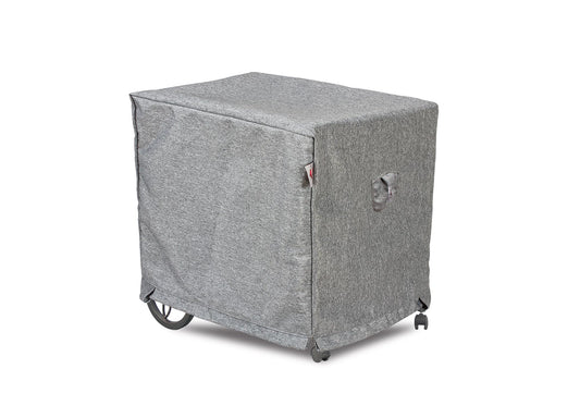 Tea Cart Cover Rectangle - 26''W x 37.5''D x 32''/33.5''H Platinum