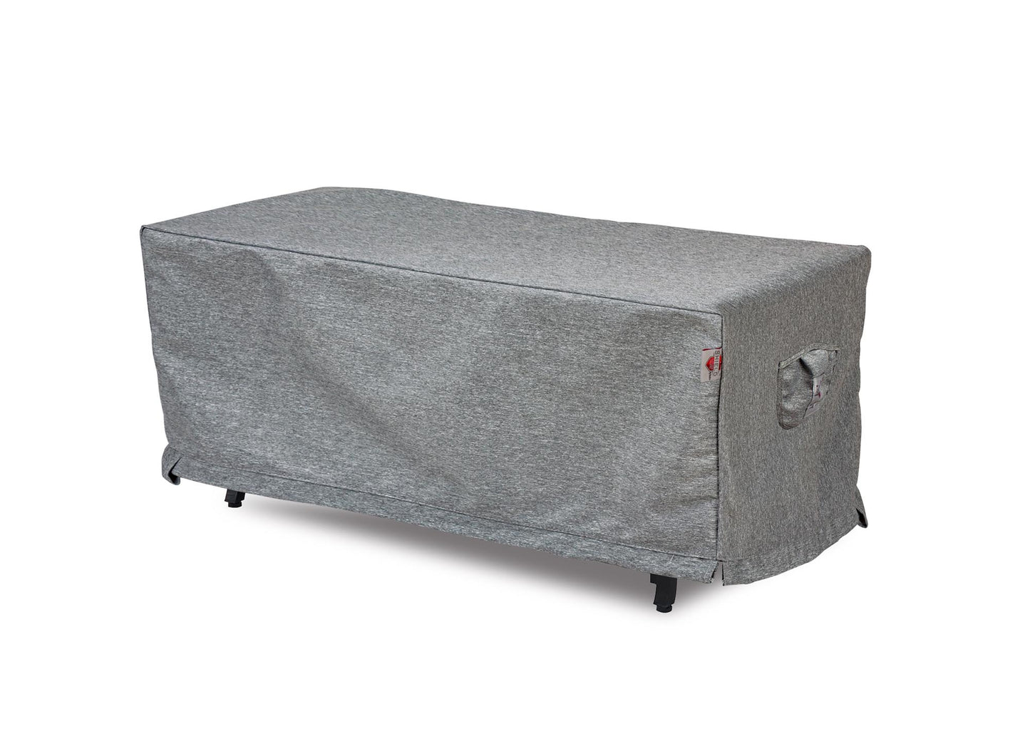 Premium Heavy-Duty Rectangular Fire Table Cover - 3-Layer Water & UV-Resistant, Platinum Series, 56" W x 36" D x 25" H for Outdoor Patio Furniture