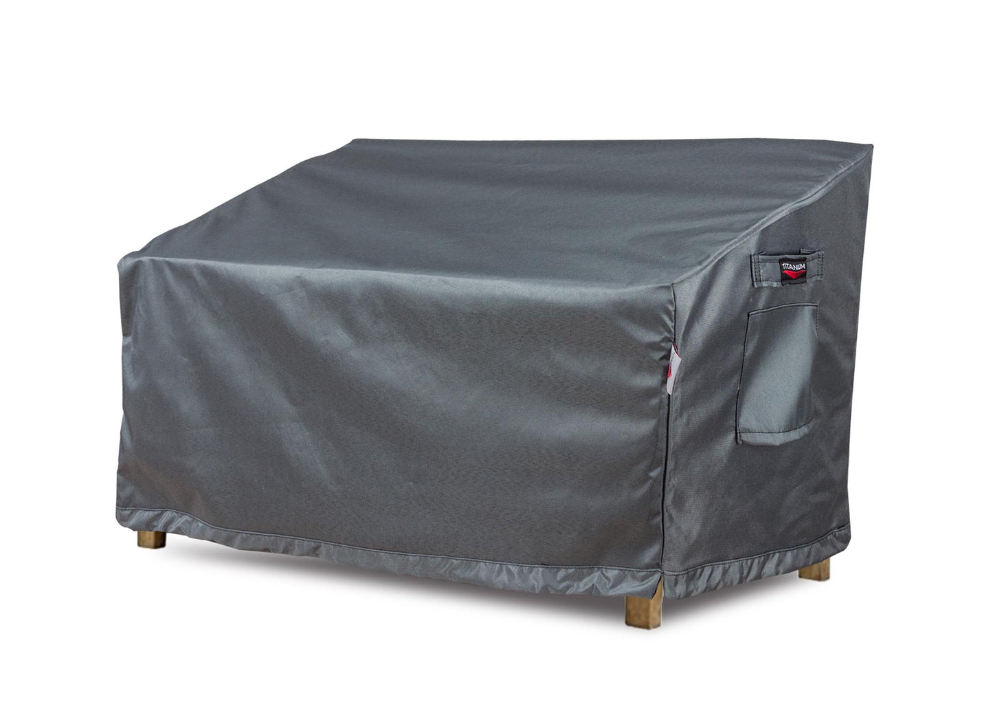 Love Seat Cover Large - 61"W x 35"D x 24''/36"H Titanium