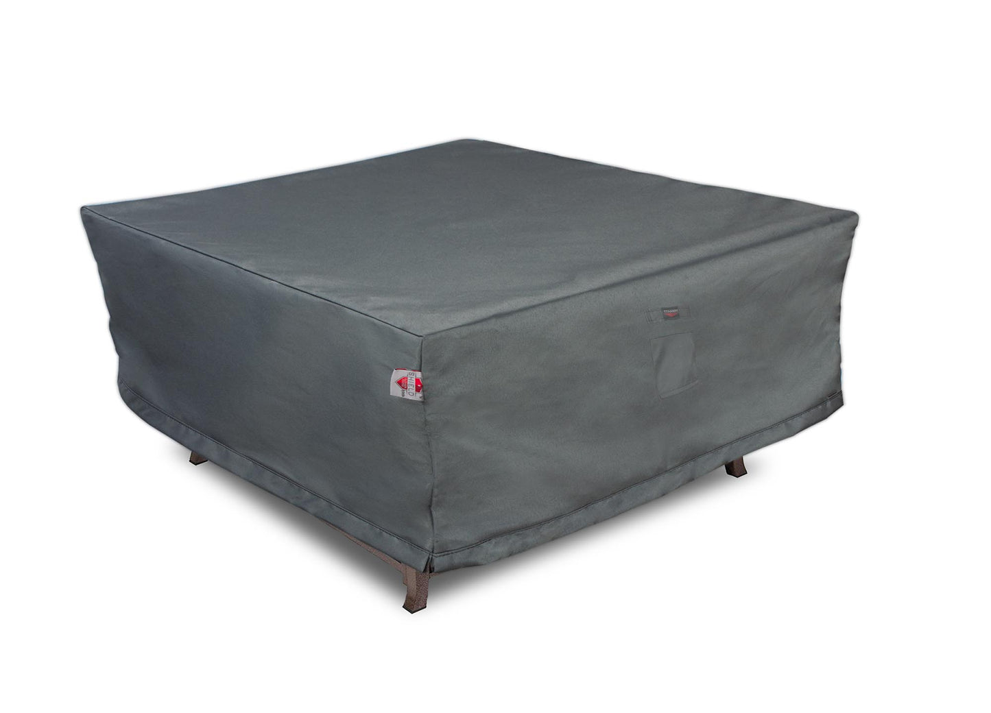 Fire Table Cover Square - 44" W x 44" D x 25" H Titanium