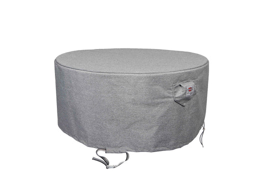 Ottoman Cover Round - 44" Dia x 28" H - Platinum