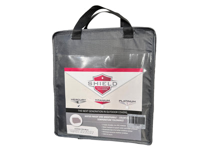 Fire Pit Cover Round 36"-42" - DIA43''x12''H - Mercury