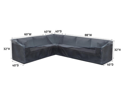Modular Cover Loveseat Right End - 60"Wx40"Dx18"H
- Mercury