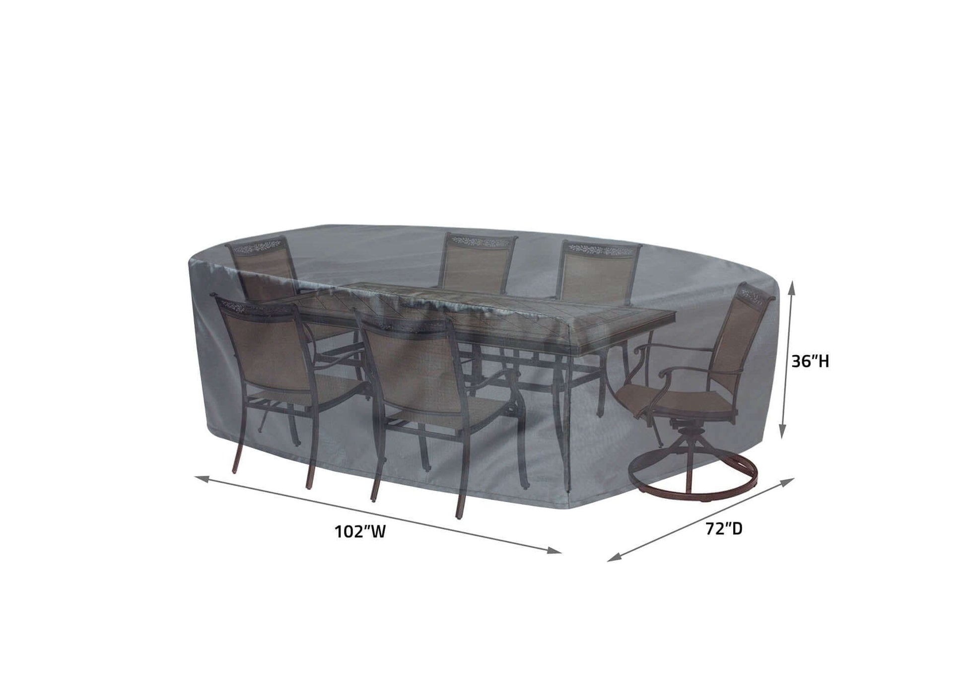 Shield Mercury Cover for 584 Fits Medium Oval/Rectangle Table & Chairs