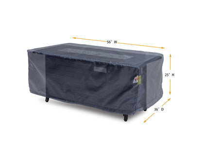 Rectangle Chat Table Cover - 56" W x 36" D x 25" H - Mercury